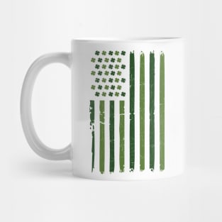 Irish American Flag Ireland Shamrock St Patricks Day Mug